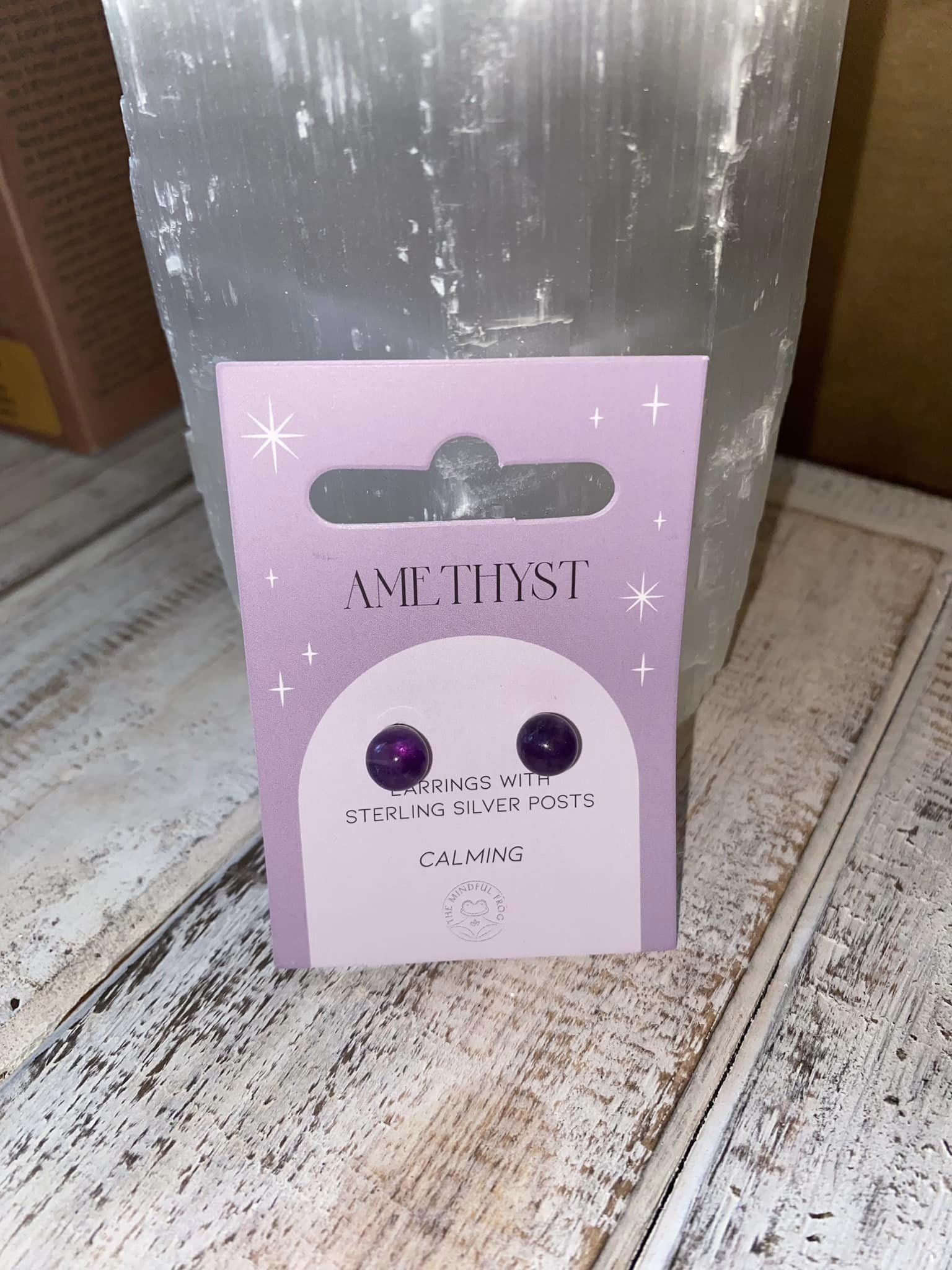 Amethyst Crystal Earring
