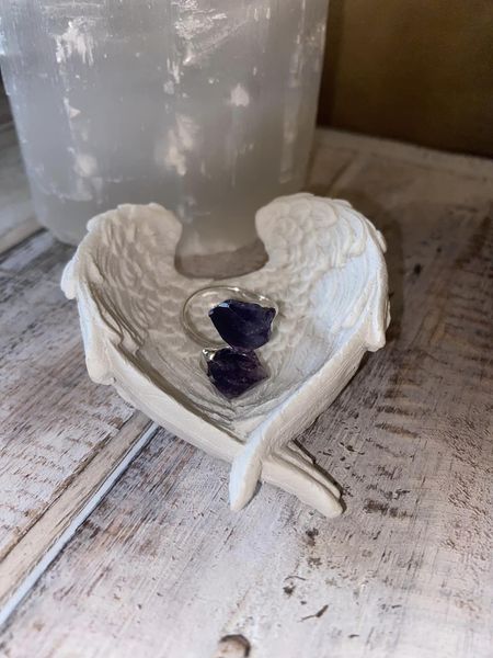 Raw Amethyst Ring
