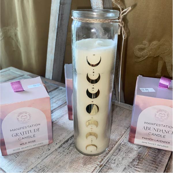 Moonphase Coconut Candle