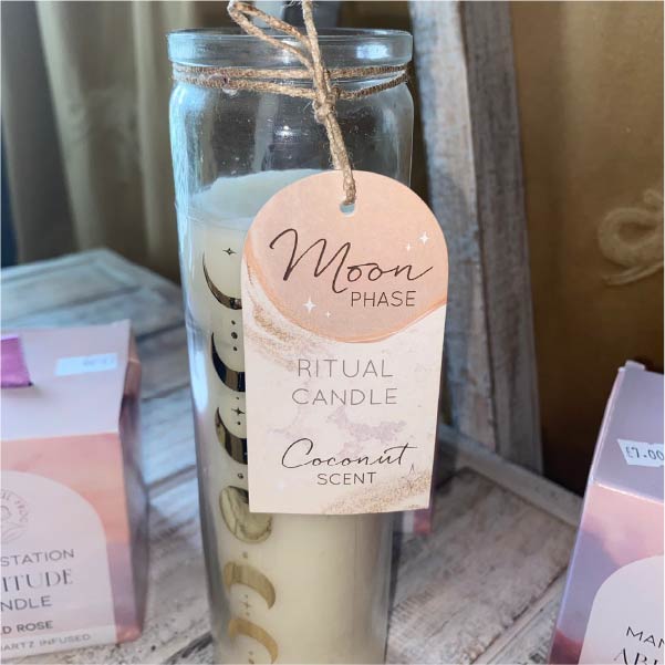 Moonphase Coconut Candle - Image 2