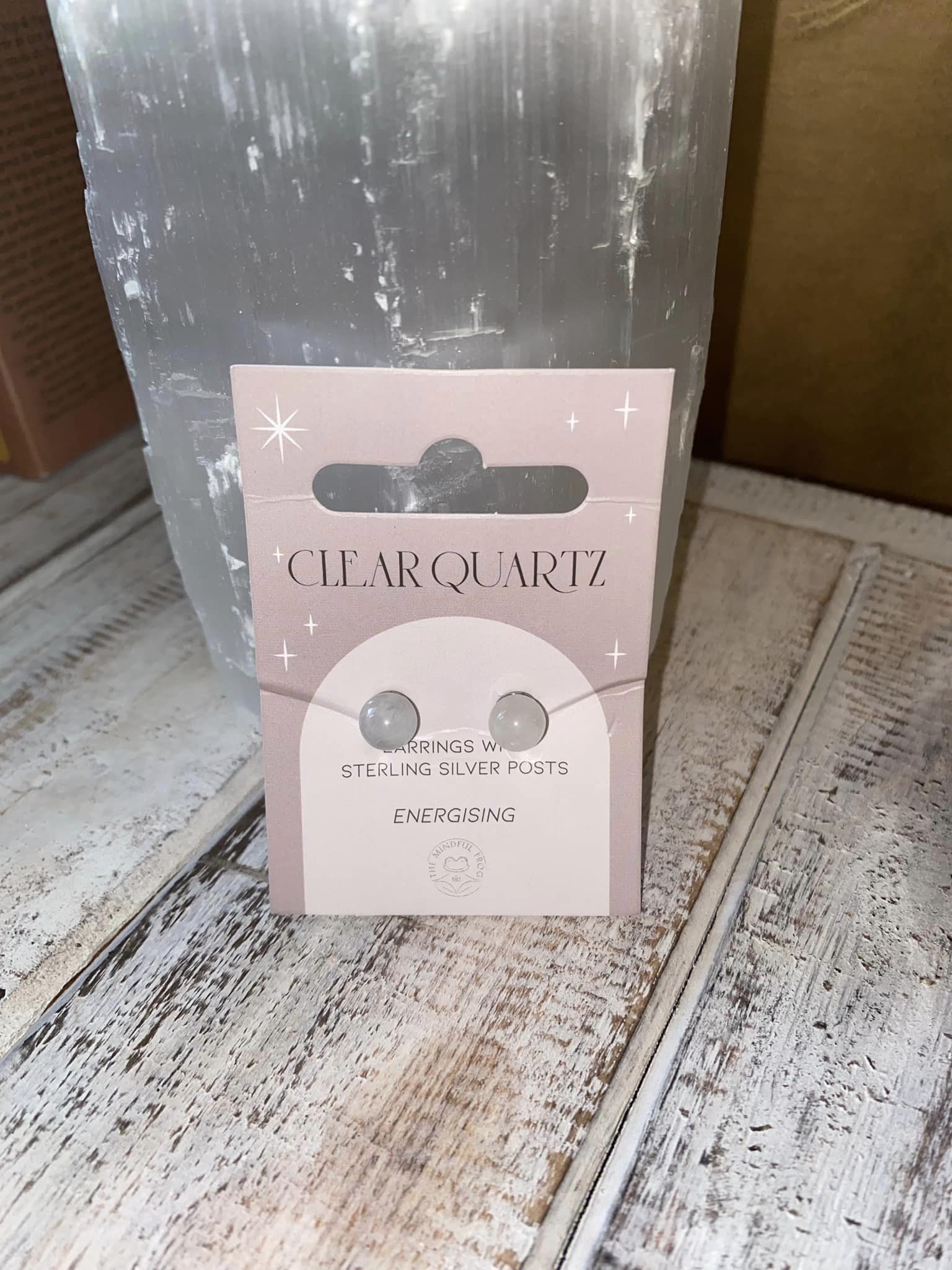 Clear Quartz Crystal Earrings