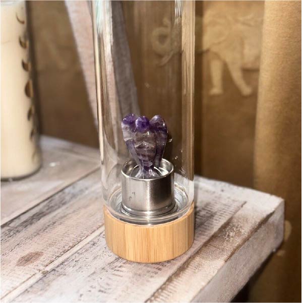 Amethyst Angel Water Bottle