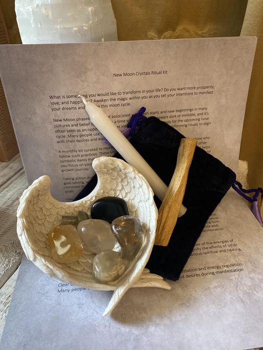 New Moon Crystals Ritual Kit