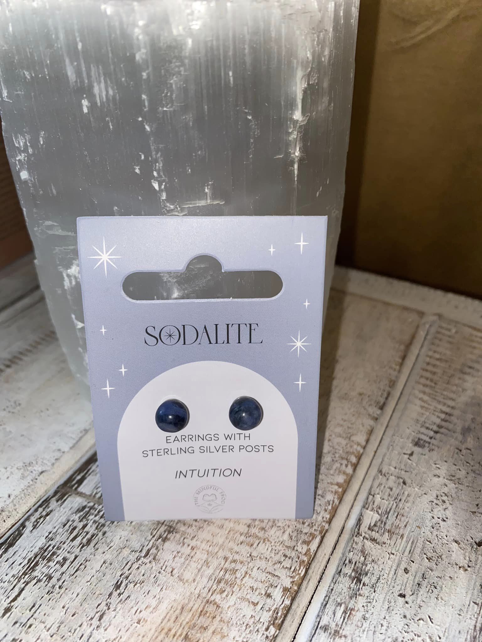 Sodalite Crystal Earring