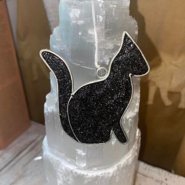 Black cat sun catcher
