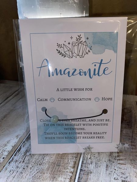 Amazonite Crystal Wish Bracelet