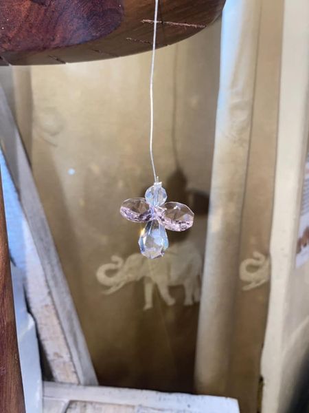 Pink Sun Catcher Angel